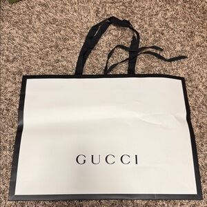 Gucci Large Black and White Storage Bag
